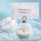 Kate Aspen Place Card Holders (Place Cards Included) - Set of 12 - Table Number Holder for Weddings, Snow Flurry Flocked Glass Ornament for Table Assignments at Bridal Showers or Anniversaries